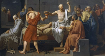 A morte de Sócrates, Jacques-Louis David, 1787 (Reprodução)