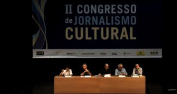 Mesa com Milton Hatoum, Manuel da Costa Pinto, Humberto Werneck e Marcio Seligmann-Silva no II Congresso de Jornalismo Cultural (TV CULT)