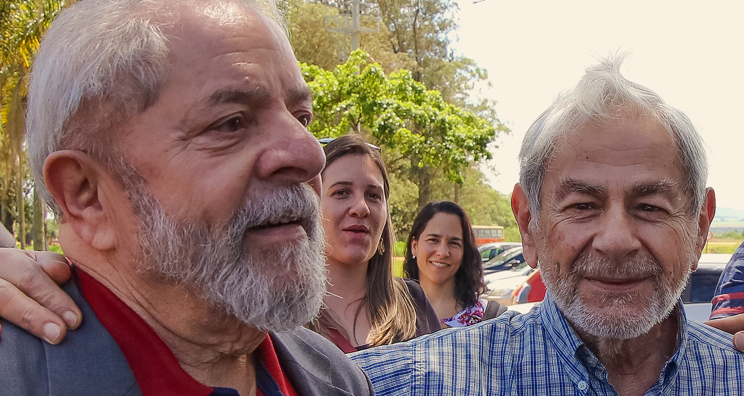 Raduan Nassar recebe o ex-presidente Lula na fazenda Lagoa do Sino, 2016