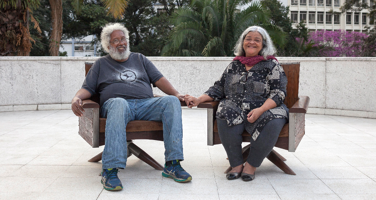 Milton Barbosa e Regina Lucia, do MNU (Foto PC Pereira)