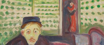 Detalhe da tela Ciúmes (1907), de Edvard Munch