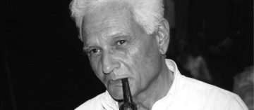 O filósofo franco-argelino Jacques Derrida em 2002 (Jean-Luc Nancy)