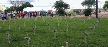 Manifestação no Dia Internacional da Mulher, em Brasília, neste ano (Wilson Dias/Agência Brasil)